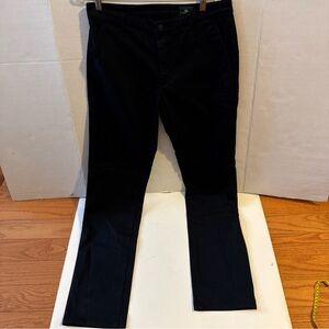 NWOT AG Adriano Goldschmied Green Label Men's 32/33 Golf Slim Khaki Pants Black
